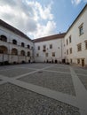 Inner courtyard at the FÃÆgÃÆraÃâ¢ Citadel, Romania Royalty Free Stock Photo